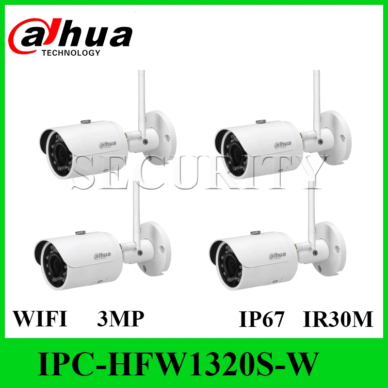 

4Pcs/Lot Dahua IPC-HFW1320S-W 3MP Mini Bullet IP Camera Infrared CCTV Camera DHL EXPRESS SHIPPING