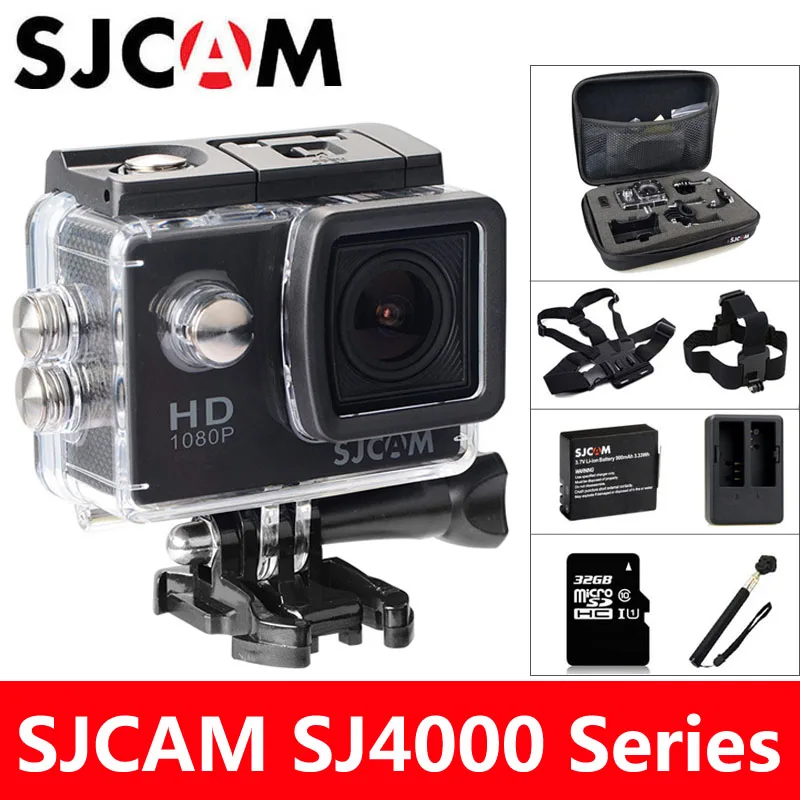 SJCAM SJ4000 экшн камера Спорт DV 2.0 дюймов Дайвинг 30 м Водонепроницаемый HD 1080 P extreme шлем мини видеокамеры SJ 4000 Cam экшен Камера