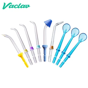 

Vaclav 9 Pieces Water Flosser Oral Irrigator Extra Replacement Jet Tip Nozzle For Vaclav Nicefeel Flycat Waterpik WP-100