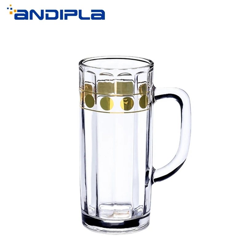 600ml High Capacity Thicken Heat-resistant Glass Cup Beer Cola Tea Coffee Milk Water Drinkware Transparent Breakfast Mug New | Дом и сад