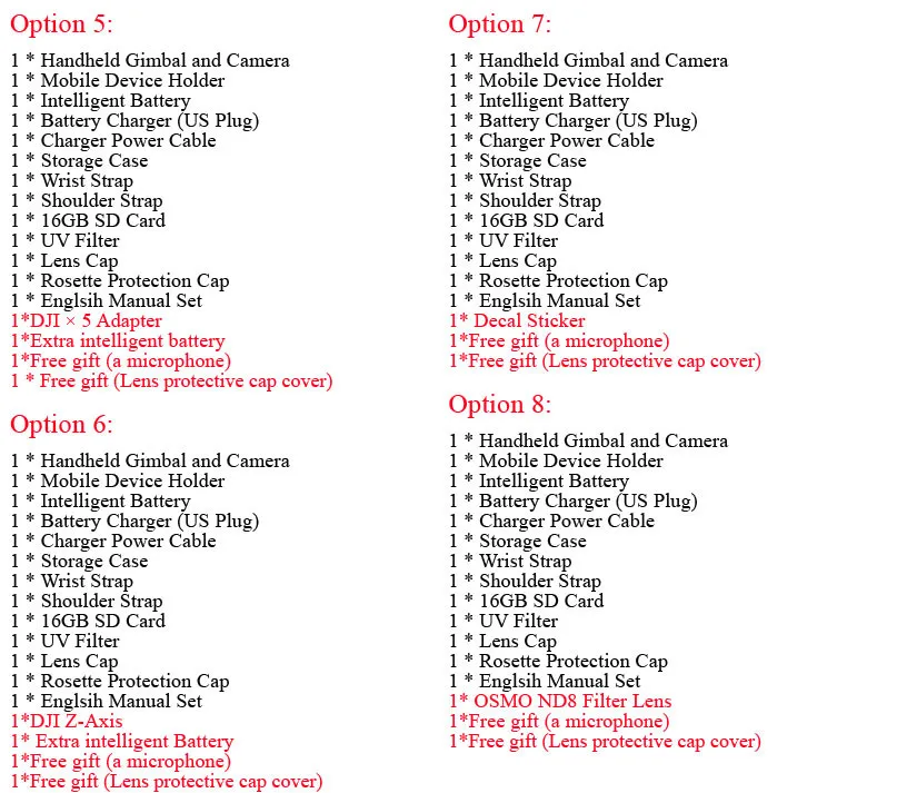 DJI OSMO Handheld 4K Camera With DJI FM 15 Flexi Microphone And Stabilizer Phantom 3 3 Axis Gimbal