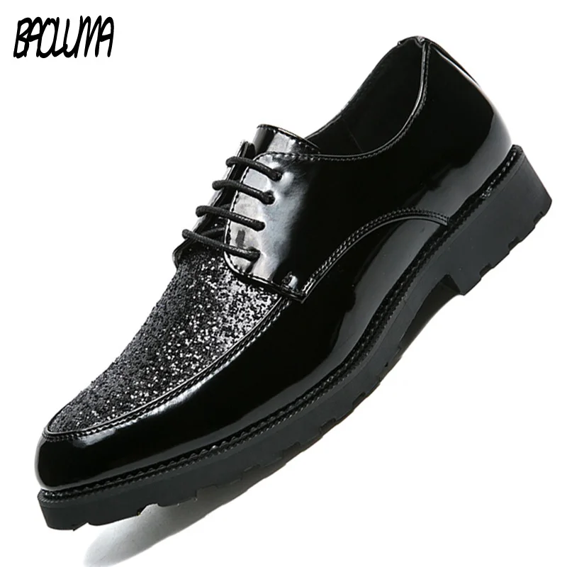 BAOLUMA Men Leather Sneakers Designer Shoes Casual Men Shoes Fashion