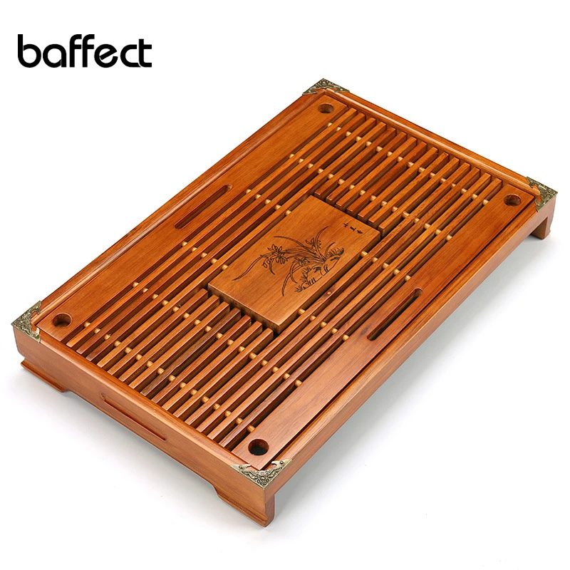

Creative Solid Wood Tea Tray Drainage Water Storage Kung Fu Tea Set Drawer Tea Room Board Table Chinese Tea Room Ceremony Tools