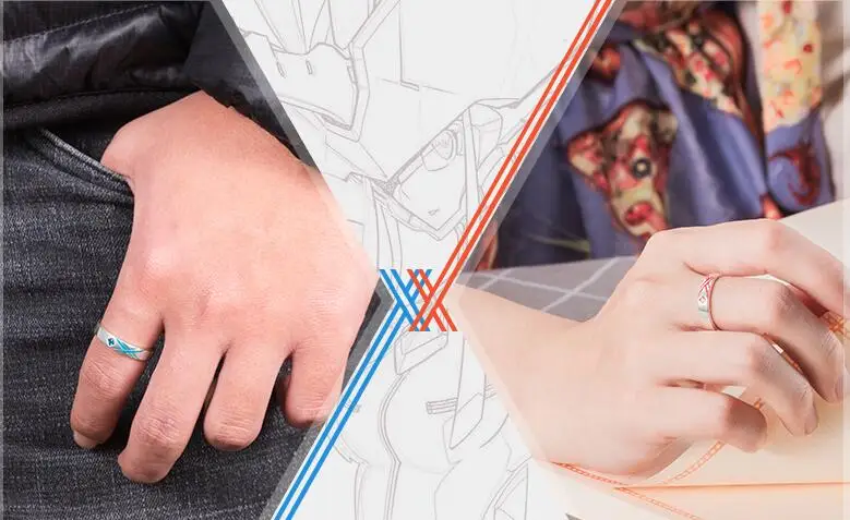 DARLING in the FRANXX zero два кольца Косплей кольцо подарок на день рождения|Кольца| |