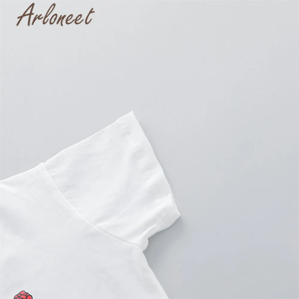Одежда arloneet с героями мультфильмов для маленьких мальчиков футболка кактус Шорты мальчиков Забавные топы для детей пляжная рубашка 2 шт. 2019