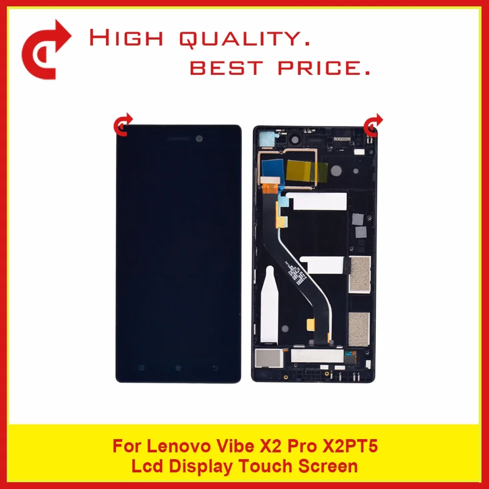 

High Quality 5.3" For Lenovo Vibe X2 Pro X2PT5 LCD Display With Touch Screen Digitizer Sensor Panel Assembly With Frame