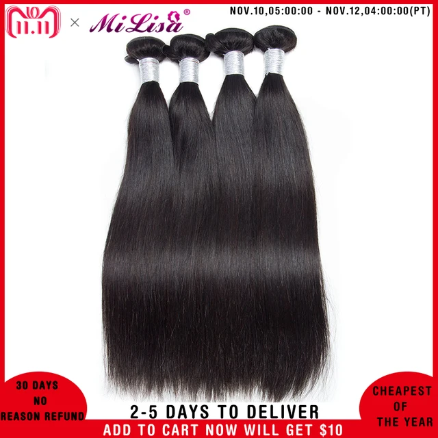 Best Offers Mi Lisa Malaysian Straight Hair 1 / 3 Bundle Deals 100% Human Hair Weave Bundles Remy Malaysian Straight Hair Extensions Best Offers Mi Lisa Malaysian Straight Hair 1 / 3 Bundle Deals 100% Human Hair Weave Bundles Remy Malaysian Straight Hair Extensions
