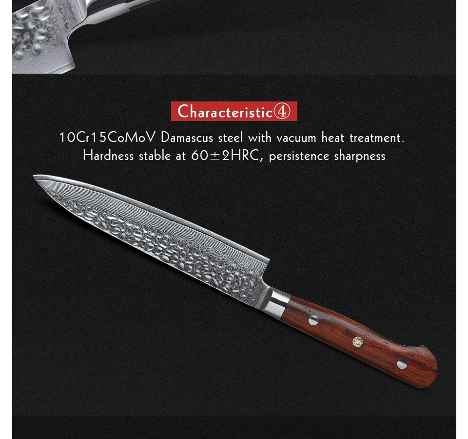 XINZUO 6 дюймов дамасский универсальный нож стальной кухонный нож овощные ножи нержавеющая сталь салатные ножи для овощей ручка из розового дерева