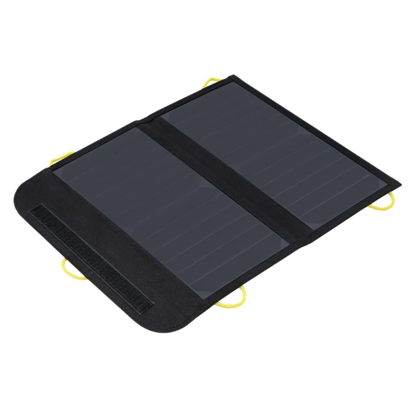 Black 13 вт универсальное складное солнечное зарядное устройство с двойным Usb водонепроницаемое солнечное зарядное устройство для кемпинга, пеших прогулок, путешествий - Цвет: Black