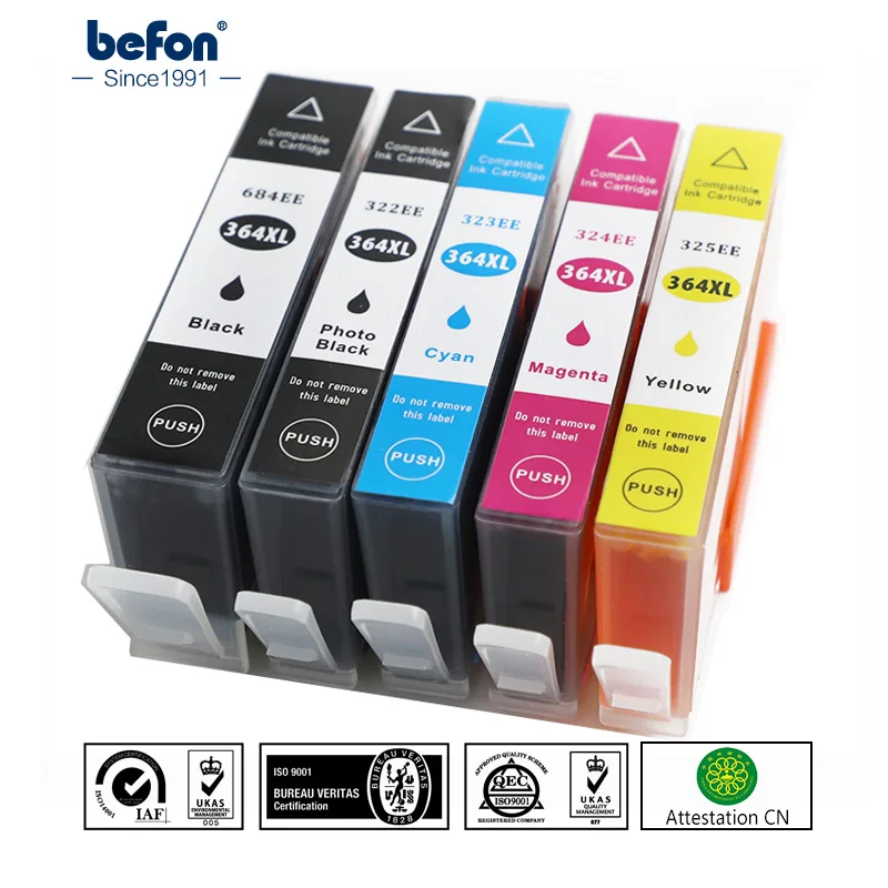 Befon Замена для HP 364XL 364 XL чернильные картриджи совместимые с Photosmart 5320 5370 5373 5388 7510 7520