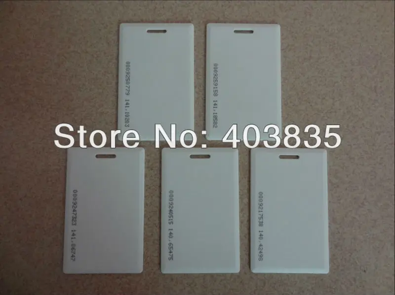 1,8 мм толщина EM4200 ID 125 кГц карта для средний диапазон кард-ридер для системы контроля доступа на рост от 70 до 100 см Дальность считывания