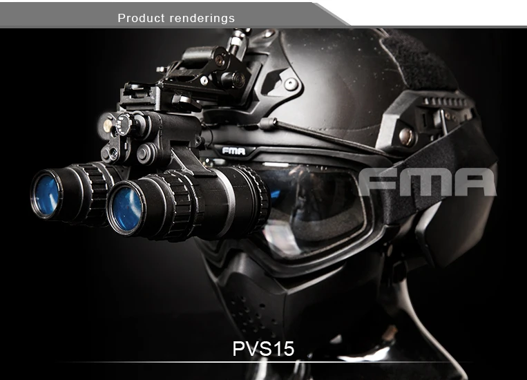 

metal version style helmet binocular night vision instrument no function virtual metal model PVS15 TB1250
