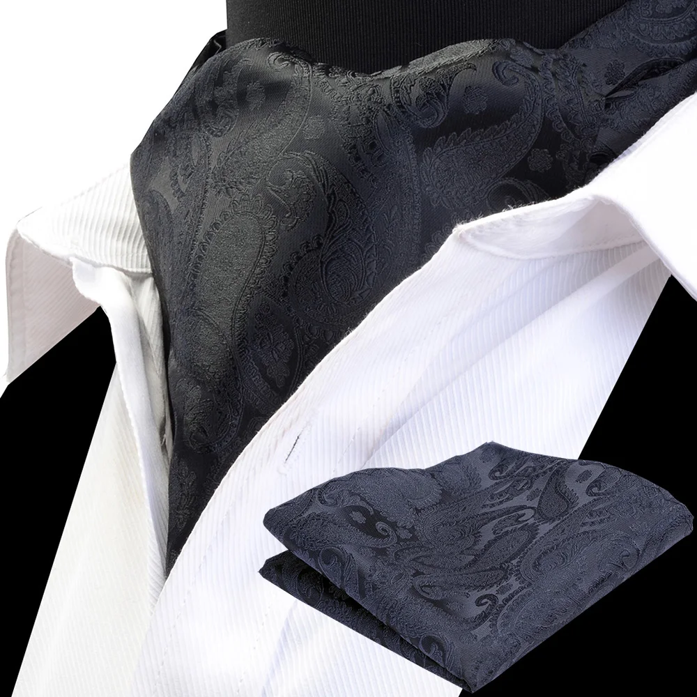 RBOCOTT, мужской Аскот, набор носовых платков, винтажный, роскошный, классический, Пейсли, платок, карманный, квадратный, набор, резинка для волос, для мужчин, свадебный костюм