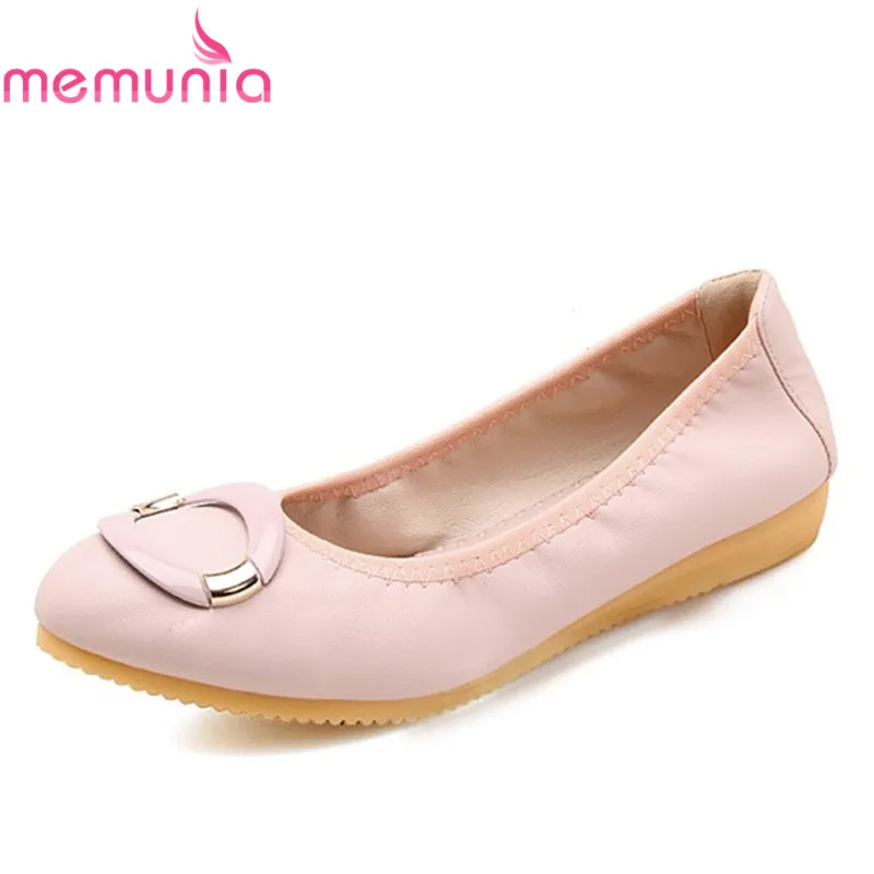 

MEMUNIA 2019 new fashion flat shoes womn pointed toe shallow spring summer shoes solid colors comfortable casual shoes woman