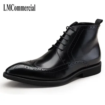 

The new style of men's boots, carved by Bullock, Riding boots, genuine winter boots, real leather new men cowhide breathable