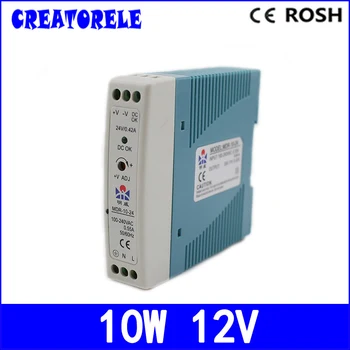 

ac to dc Mdr-10-12 singIe output Din RaiI 10w 0.84a 12v mini Size driver Ied driver source switching power suppIy voIt