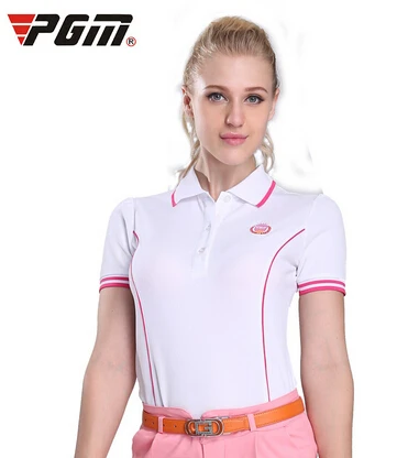 ladies red golf shirts