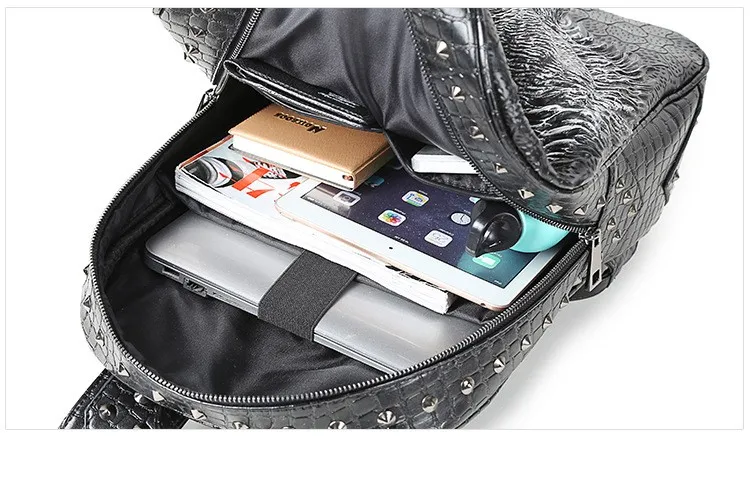 DIOMO, крутой женский рюкзак, сумки через плечо, 3D тигр, рюкзак для девочек-подростков, высокое качество, искусственная кожа, рюкзак для ноутбука, школьные сумки