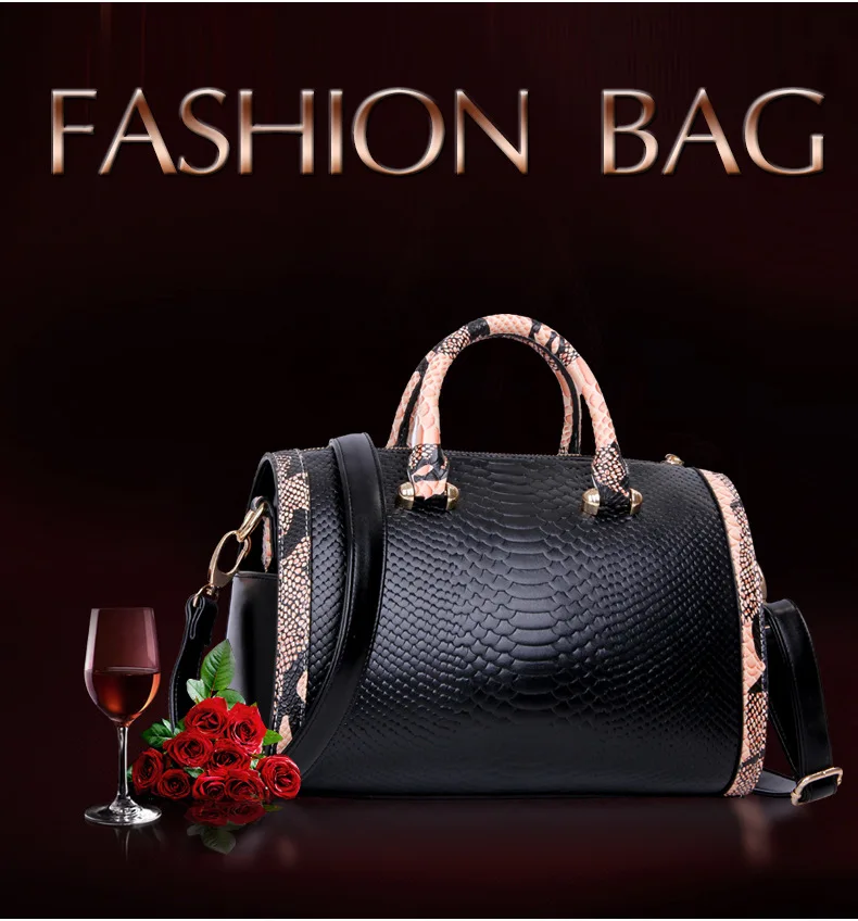Модная женская сумка из змеиной кожи, Женская Роскошная Сумка-подушка через плечо, женская дизайнерская сумка