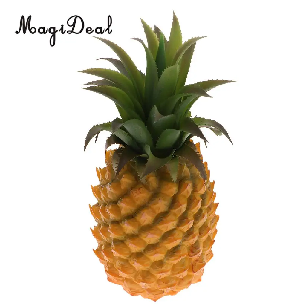 MagiDeal 23cm Lifelike Artificial Pineapple Plastic Decorative Fruits Food, Kitchen Dining Display Tabletop Ornament Craft Gift