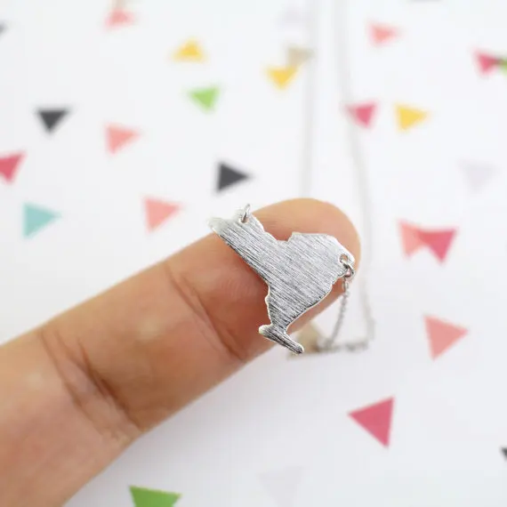 New York State Necklaces NY State Map Necklaces America USA State Map Necklaces for Hometown Gifts