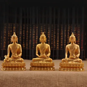 

Chinese Folk Culture Handmade the Buddha Sambo Statue Religion Sculpture