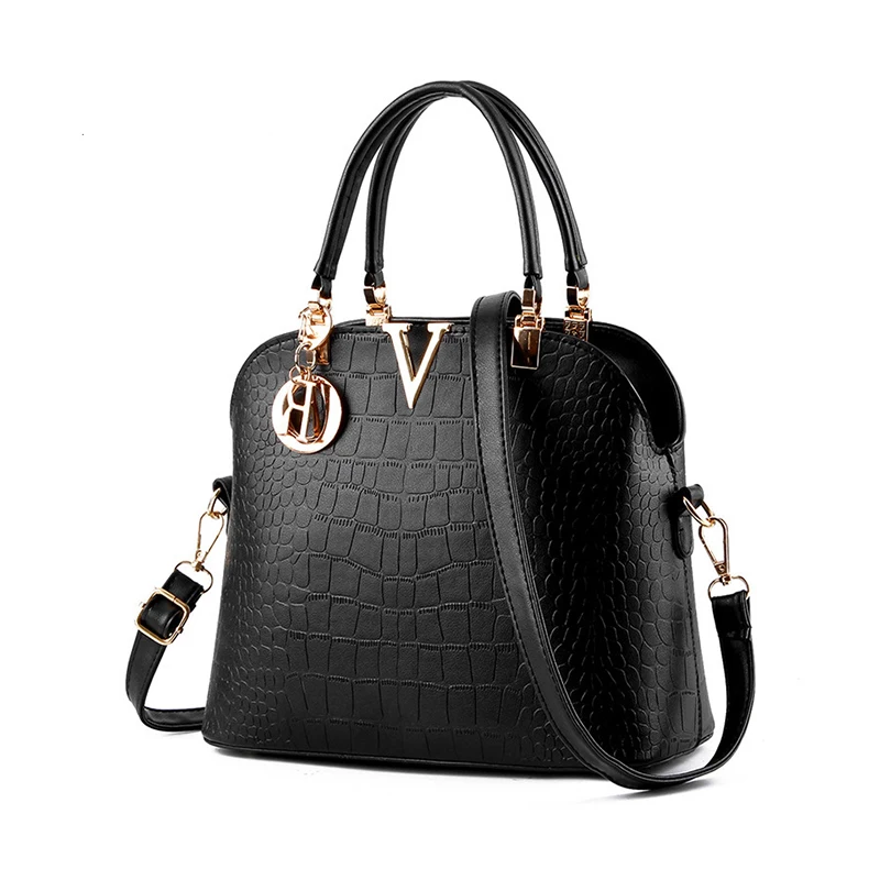 

NEW Summer PU Letter Pure Handbag High Quality Casual Female Bags Zipper Messenger bag Leather Handbag In Women's Totes Bolso