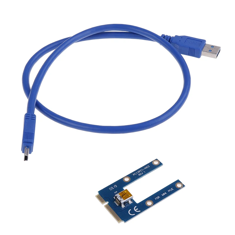 60 см USB 3,0 Mini PCI-E к PCIe PCI Express 1x к 16x удлинитель Riser Card Adapter удлинитель для майнинга биткоина BTC