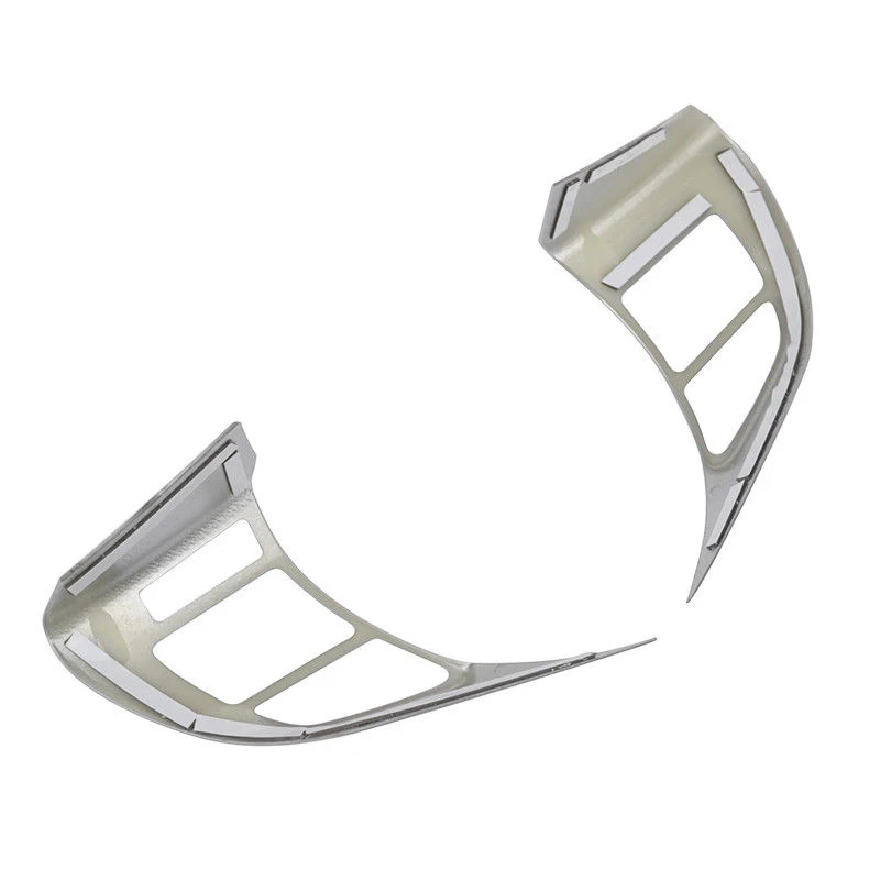 

2 ABS Silver-Chrome Inner Steering Wheel Cover Trim For Mazda 6 Atenza 2014 2015