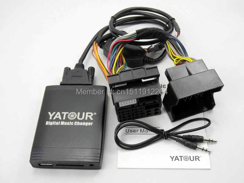 Yatour YTM06 для нового Ford Focus Mondeo Mk3 Galaxy Tourneo quadlock Fakra 12 pin 6000CD 6006CDC 5000C автомобильный аудио mp3-плеер