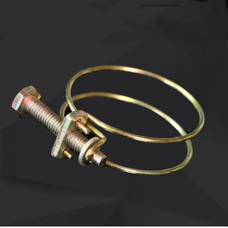 4 Inch Fixed Clamp for Agricultural Water Belt Joint Double Steel Wire