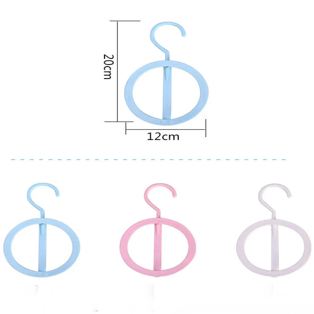 Круглые отверстия вешалка для шарфа многоцветные шарфы дисплей подвесные стяжки ремень организовать круг хранения держатель Вешалка для одежды 1 шт.# LR1