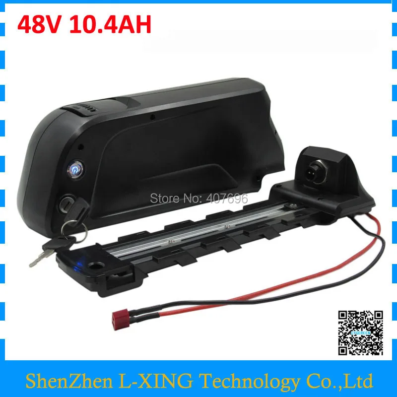 

Free customs fee 48V 10AH Electric Bike battery 48V lithium battery 10.4AH use Samsung 2600mah cell with 15A BMS 2A Charger