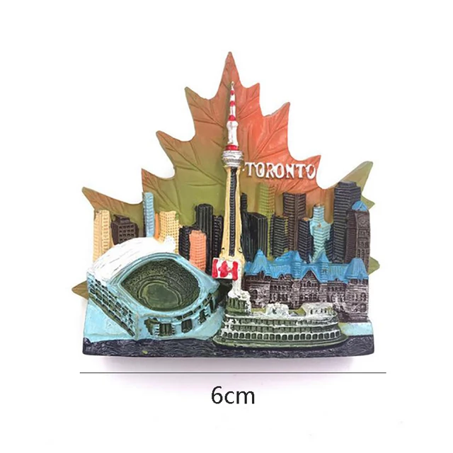 1Pcs Hot Sale New Maple Leaf Of Toronto Canada 3D Fridge Travel