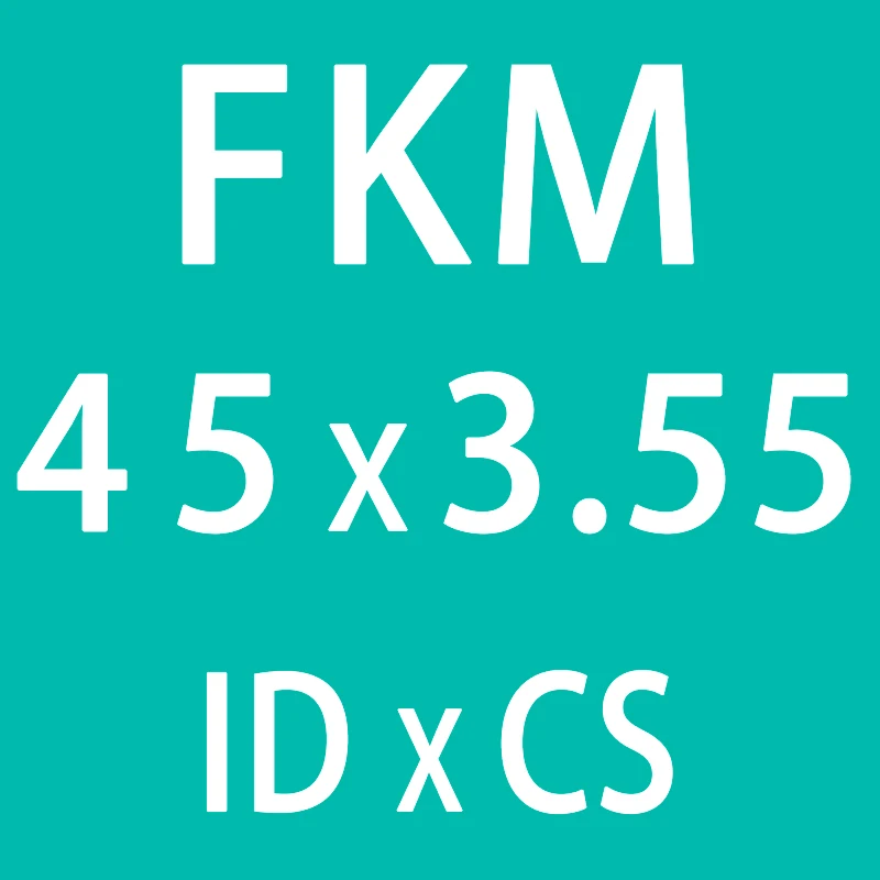 5 шт./лот резиновые кольца зеленый FKM уплотнительное кольцо 3,55 мм Толщина ID36.5/38,7/40/42,5/43,7/45/50 мм каучук o-образный кольцо уплотнение шайба - Цвет: ID45mm