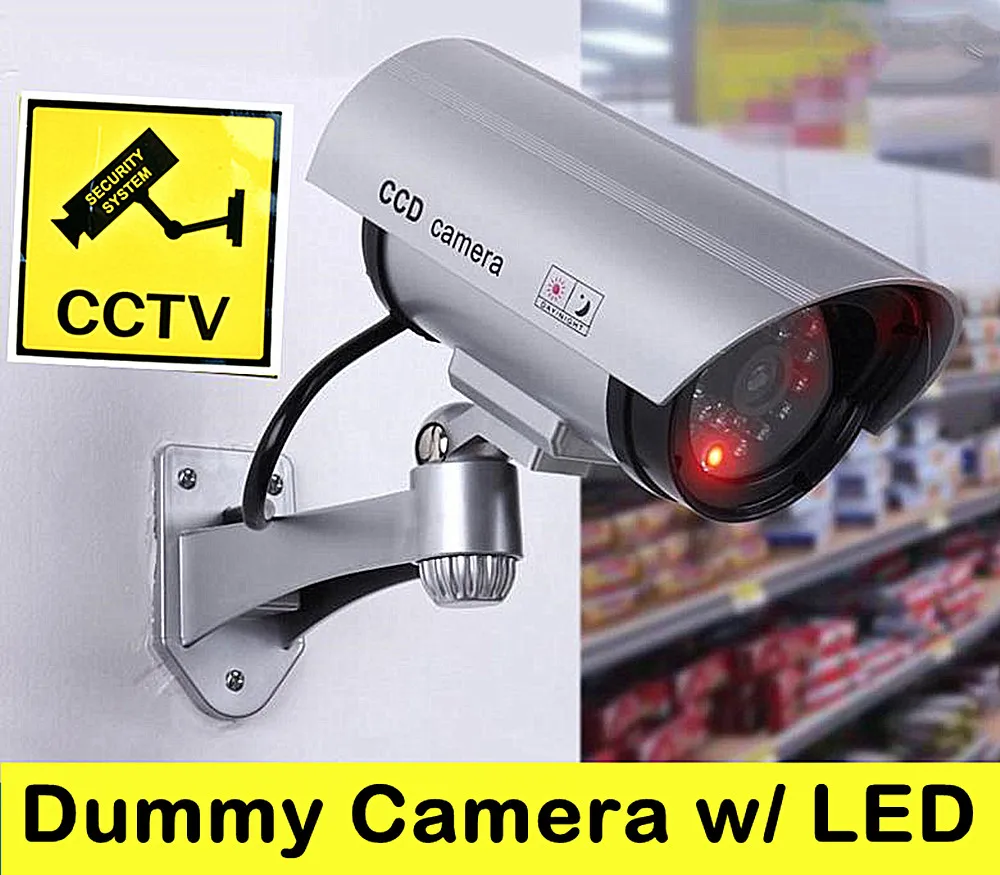  dummy camera fake cctv security wifi blinking Red LED bullet outdoor indoor simulation video survei - 33058877831