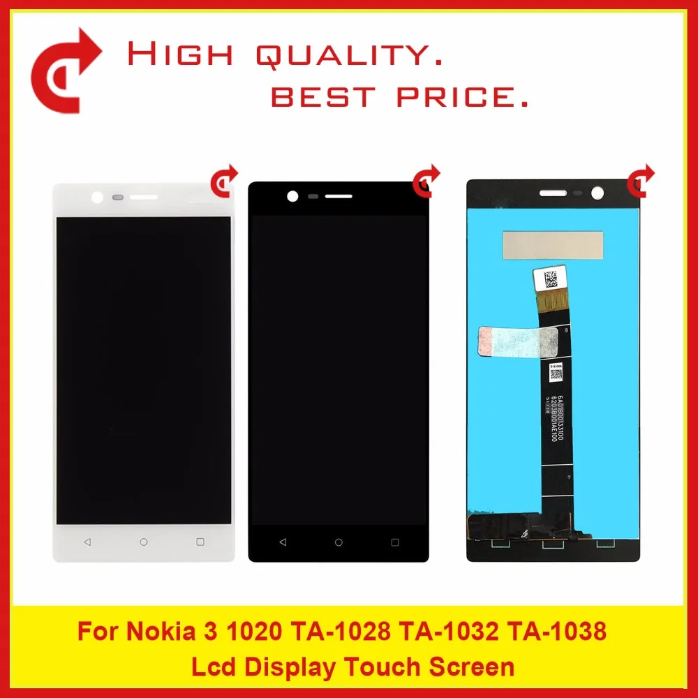Высококачественный 5 0 ''для Nokia 3 1020 TA 1028 1032 1038 Полный ЖК дисплей с сенсорным