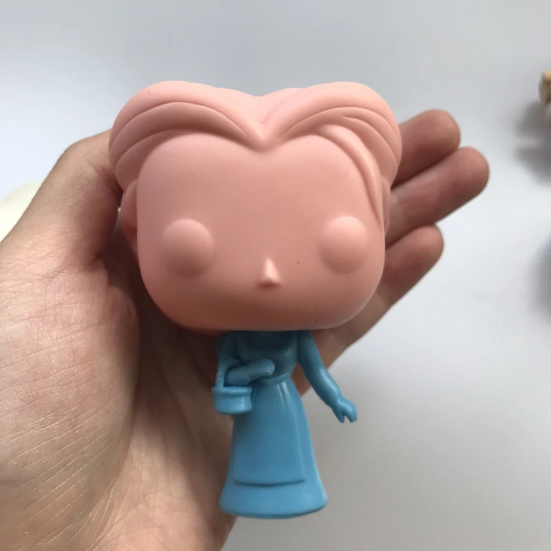 Эксклюзивный Funko POP прото Крестьянка Белль, Золушка Виниловая фигурка Коллекционная модель свободная игрушка Дешевые без коробки подарки - Цвет: Белый