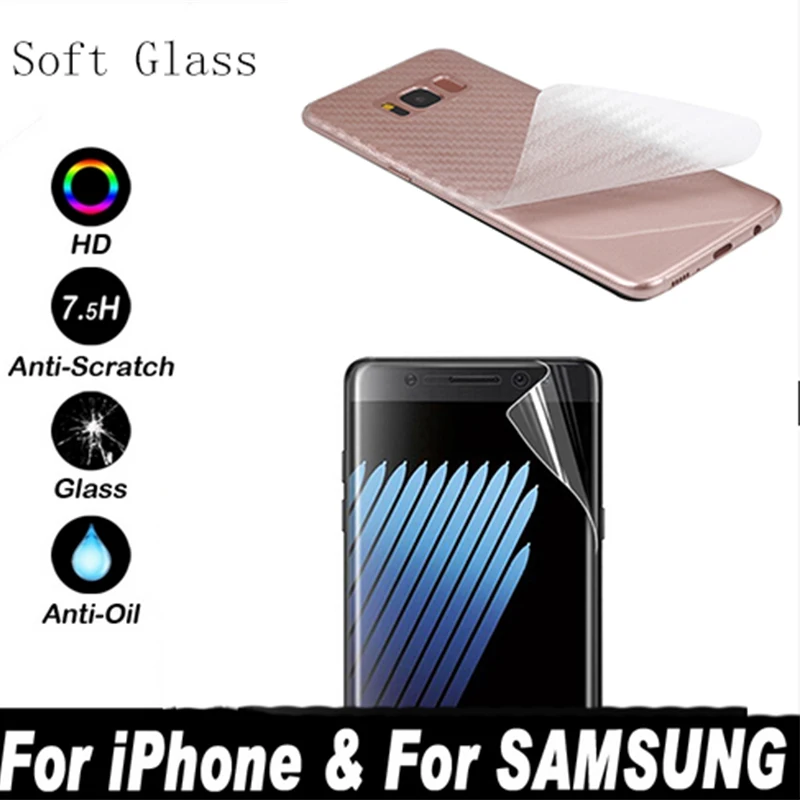 

Soft film For iphone 6/7 screen protector For samsung s8 screen protector for samsung galaxy s8 plus screen protect for S6S7edge