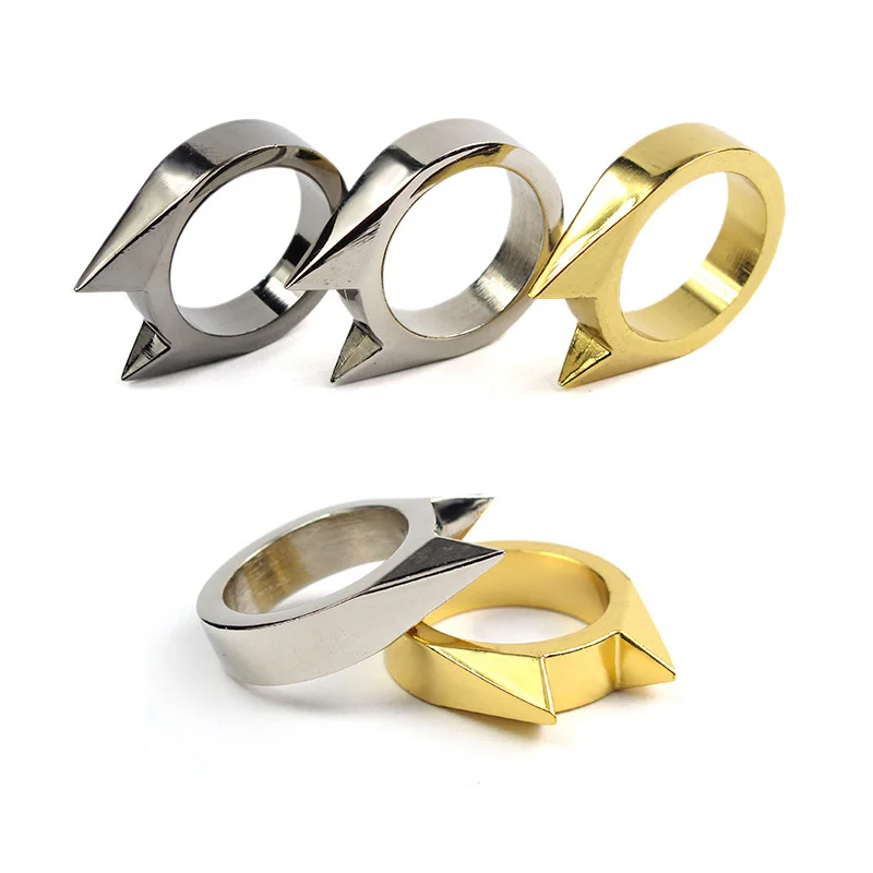 Outdoor defend ring for women protect Broke car window finger rings self-defense weapon fist supplies hidden escape tool