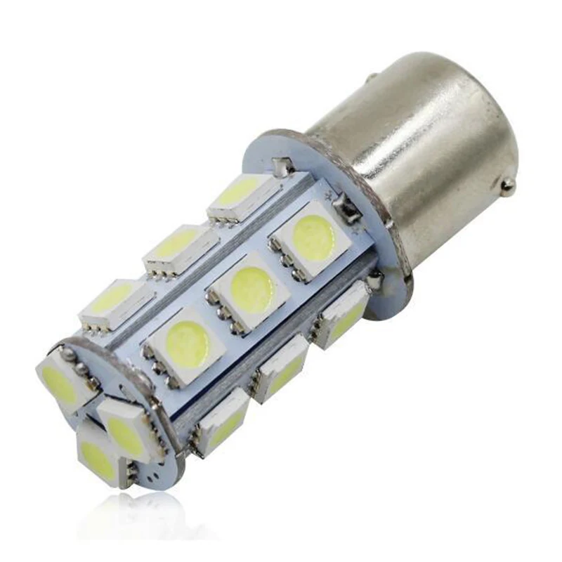 

1x S25 1156 Led Car turn signal light P21W ba15s 18 leds 5050SMD Car LED Tail lamp Reverse light 1156 Brake Light 12V White