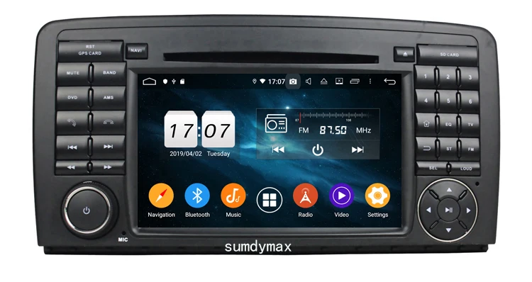 Sale Octa Core 2 din Android 9.0 Car DVD player GPS Stereo Radio for Mercedes Benz R Class W251 R280 R300 R320 R350 with wifi 5