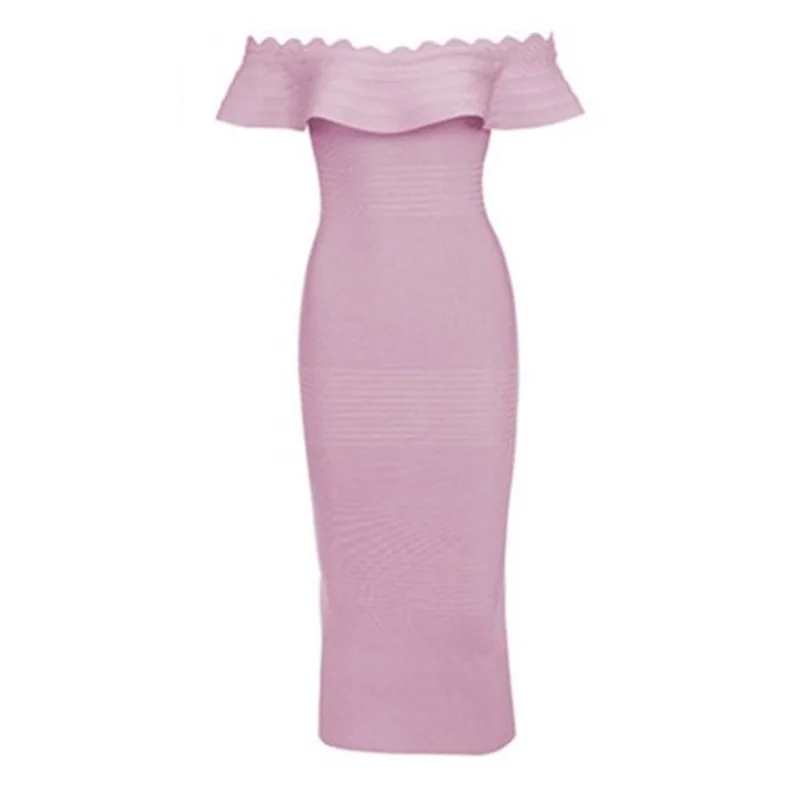 2018-New-Summer-Wommen-Ruffles-Sleeve-Red-Pink-Blue-Bandage-Dress-Sexy-Celebrity-Party-Off-The.jpg_640x640 (3)