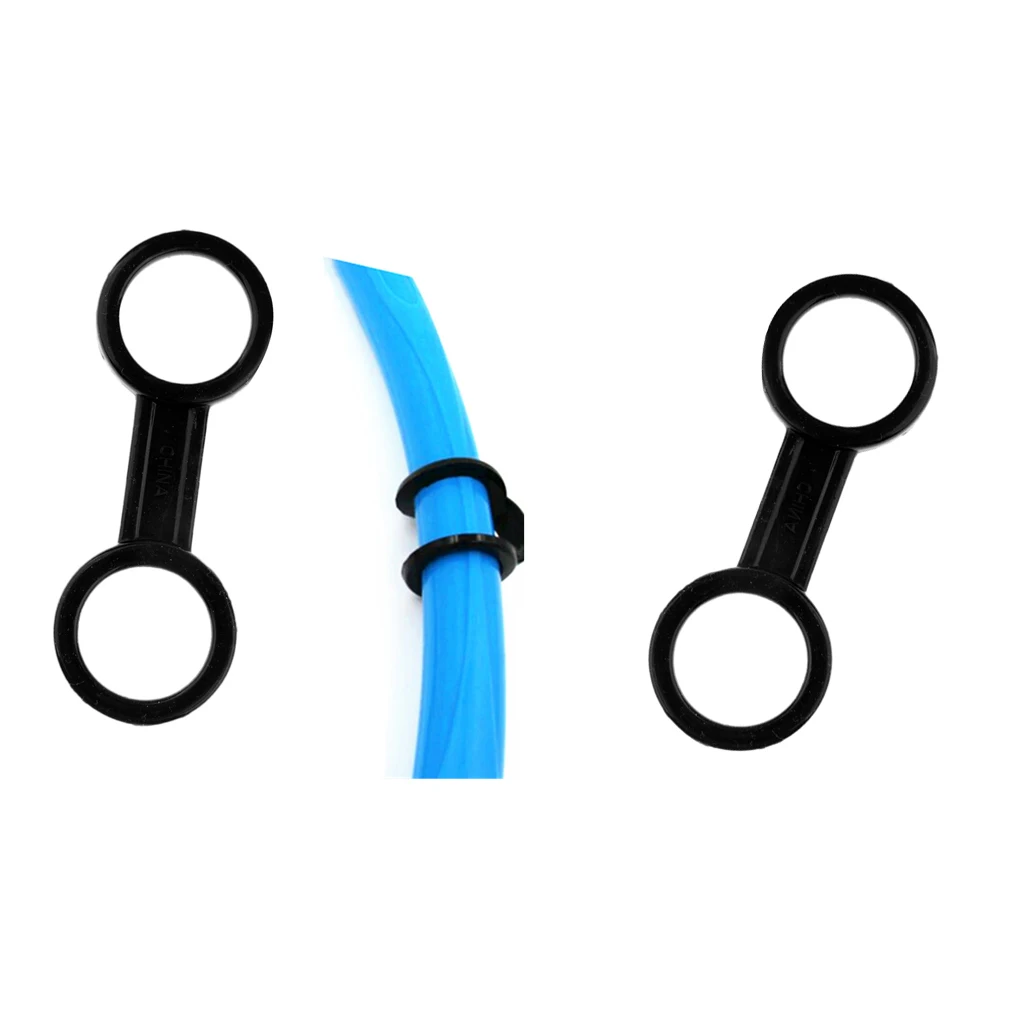 MagiDeal 2Pcs Scuba Diving Dive Snorkeling Soft Silicone Snorkel Mask Strap Keeper Holder Clip Retainer Attachment Gear