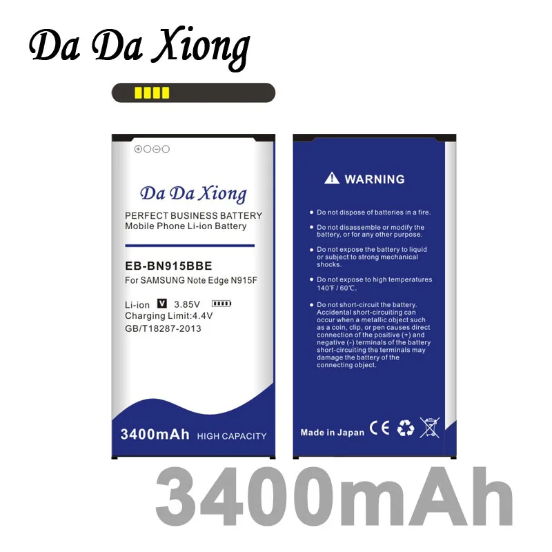 

Da Da Xiong 3400mAh EB-BN915BBE Battery for Samsung Galaxy Note Edge N915F N915A N915T N915K/L/S EB-BN915BBE NFC
