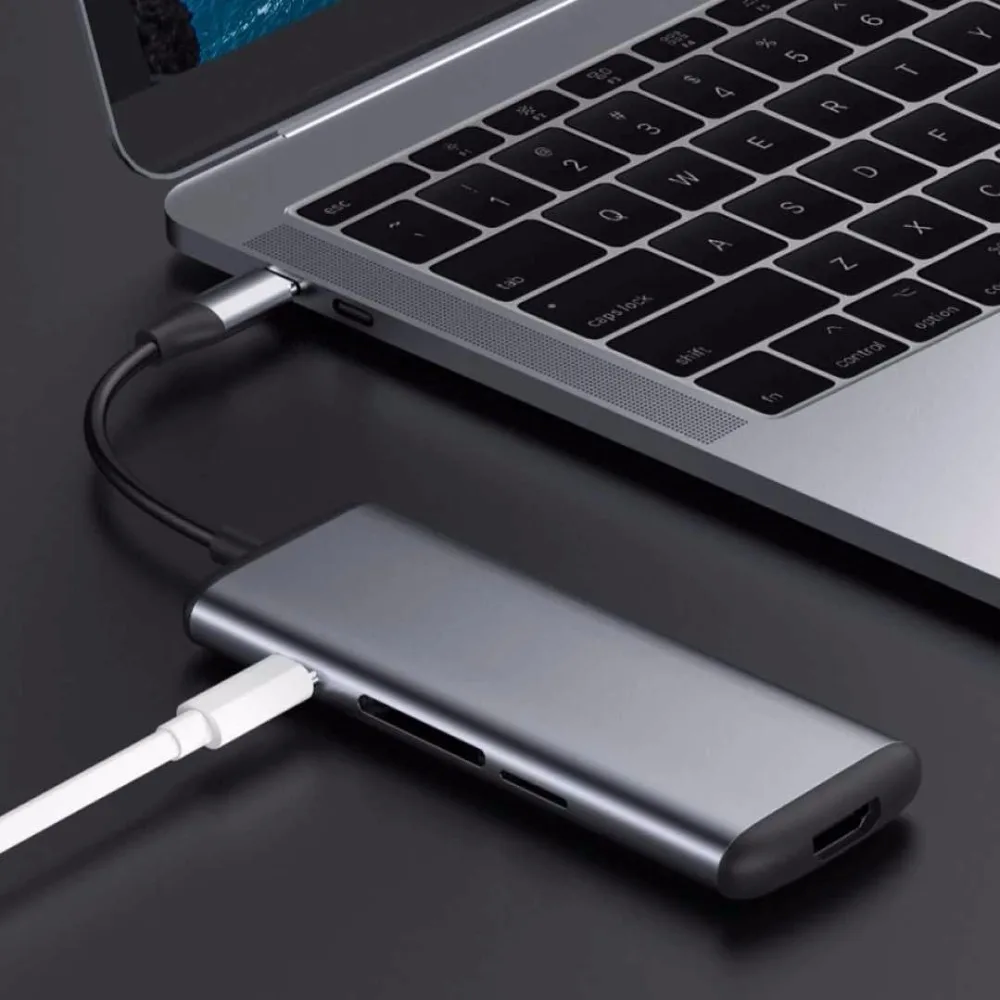  Xiaomi Hagibis Type-C Multifunctional Converter Dual USB 3.0 Data Adapter for HDMI SD/TF FOR Macboo