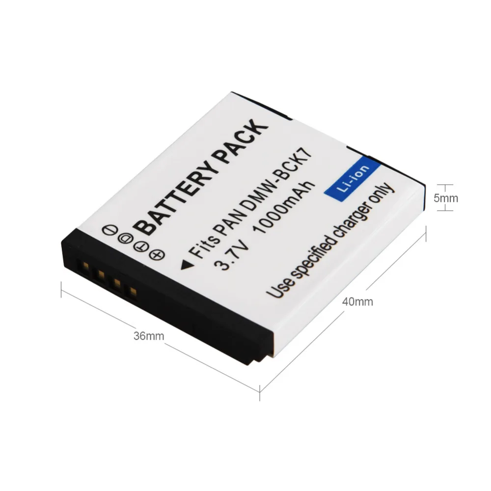

1pc 1000mAh DMW-BCK7 DMW-BCK7E BCK7E Battery For Panasonic DMC-S1 S3 FH2 FH5 FP5 FP7 FH2GK FH5GK FP5GK FP7GK FX78GK S3GK Battery
