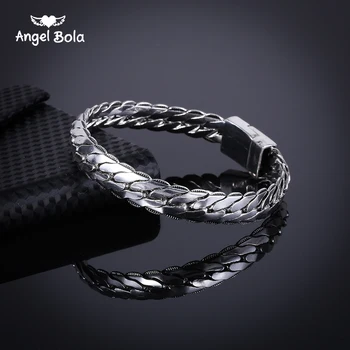 

10pcs/lot Biker Women Ancient Silver color Buddha Bracelet Chain Wristband Punk Skulls Buddha Motorcycle Link Bangle B1019-14