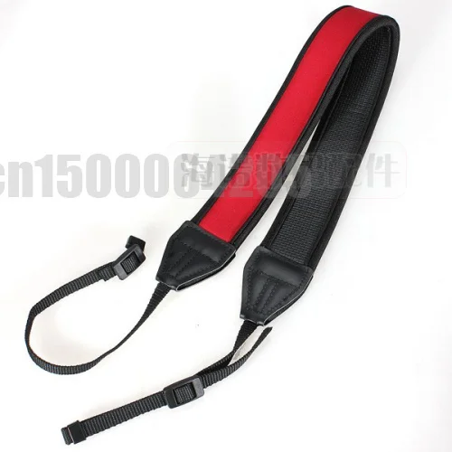 Fotocamera Tracolla Elastica In Neoprene Rosso Neck Strap Per 5D2 5D3 6D 6D2 7D 1Dx 7D2 1Dx2 D500 D610 D800 D810 D7200 D750 D850