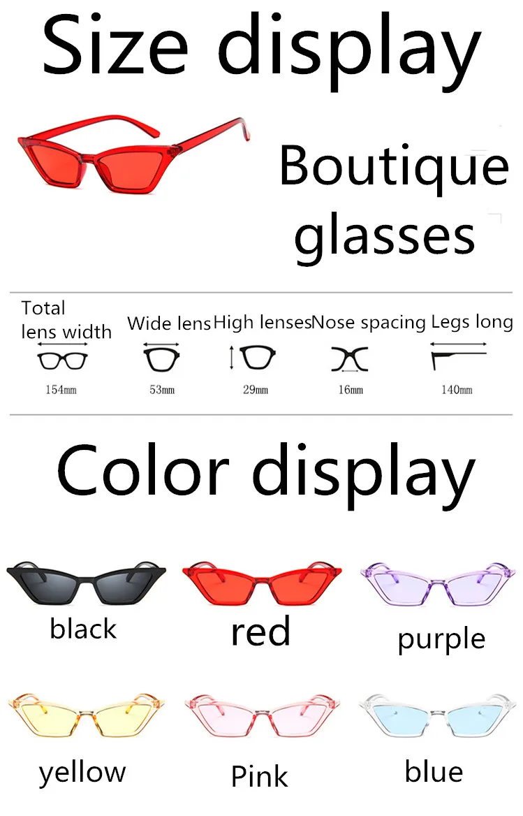 ASUOP2018 new ladies fashion cat eye sunglasses men's high-end brand square glasses transparent color UV400 popular classic gogg (13)